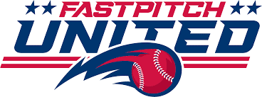 Fastpitch United logo with a baseball and stylized swoosh design.