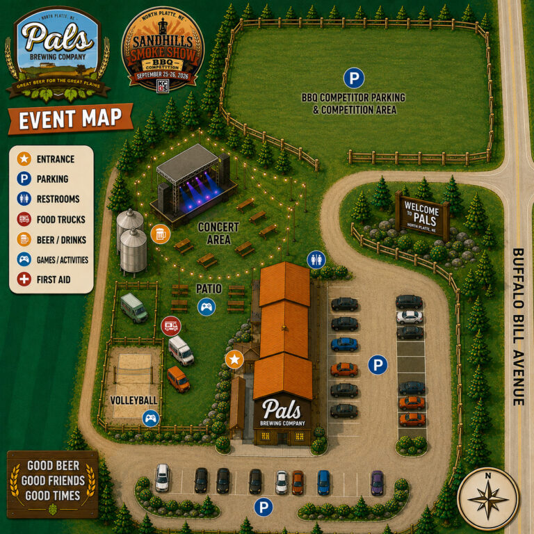 Map of the Pals Brewing Company site