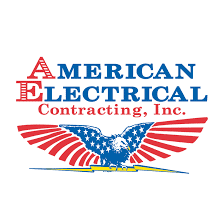 American Electrical, Inc. logo with eagle and stars design.