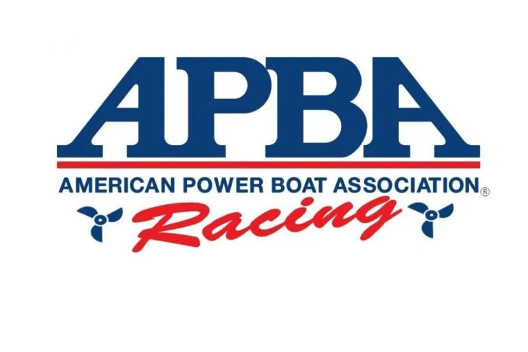 APBA logo with blue text, red underline, and red 'Racing' script.