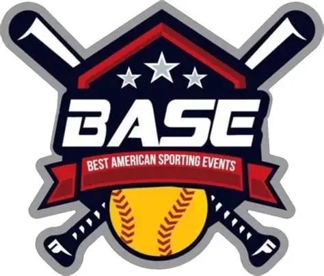 Base logo with baseball, bats, and stars, and text 'Best American Sporting Events'.