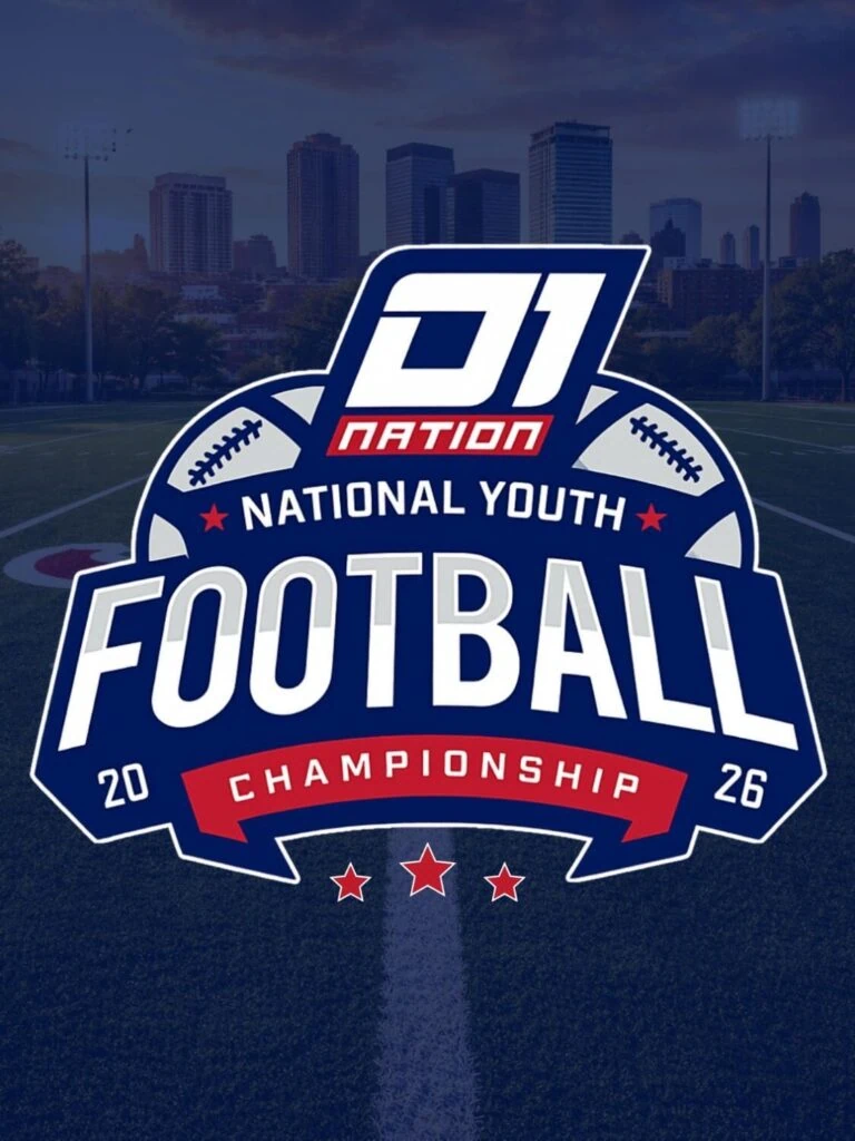 Logo for the 2026 D1 Nation National Youth Football Championship.