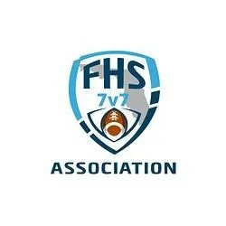 FHS 7v7 Association logo with a football and shield design.